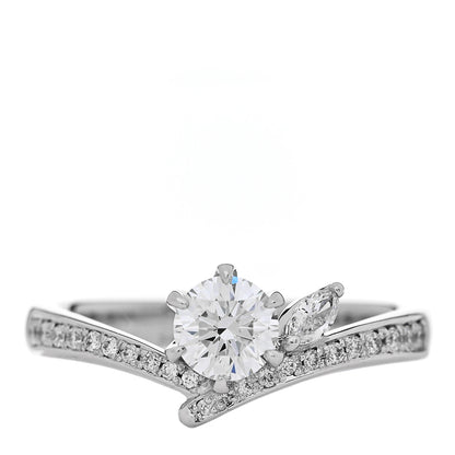 Parker & West by FASHIONPHILE Platinum Diamond .50ctw Round Marquise Cut Pave Ring  53 6.5 1 of 10