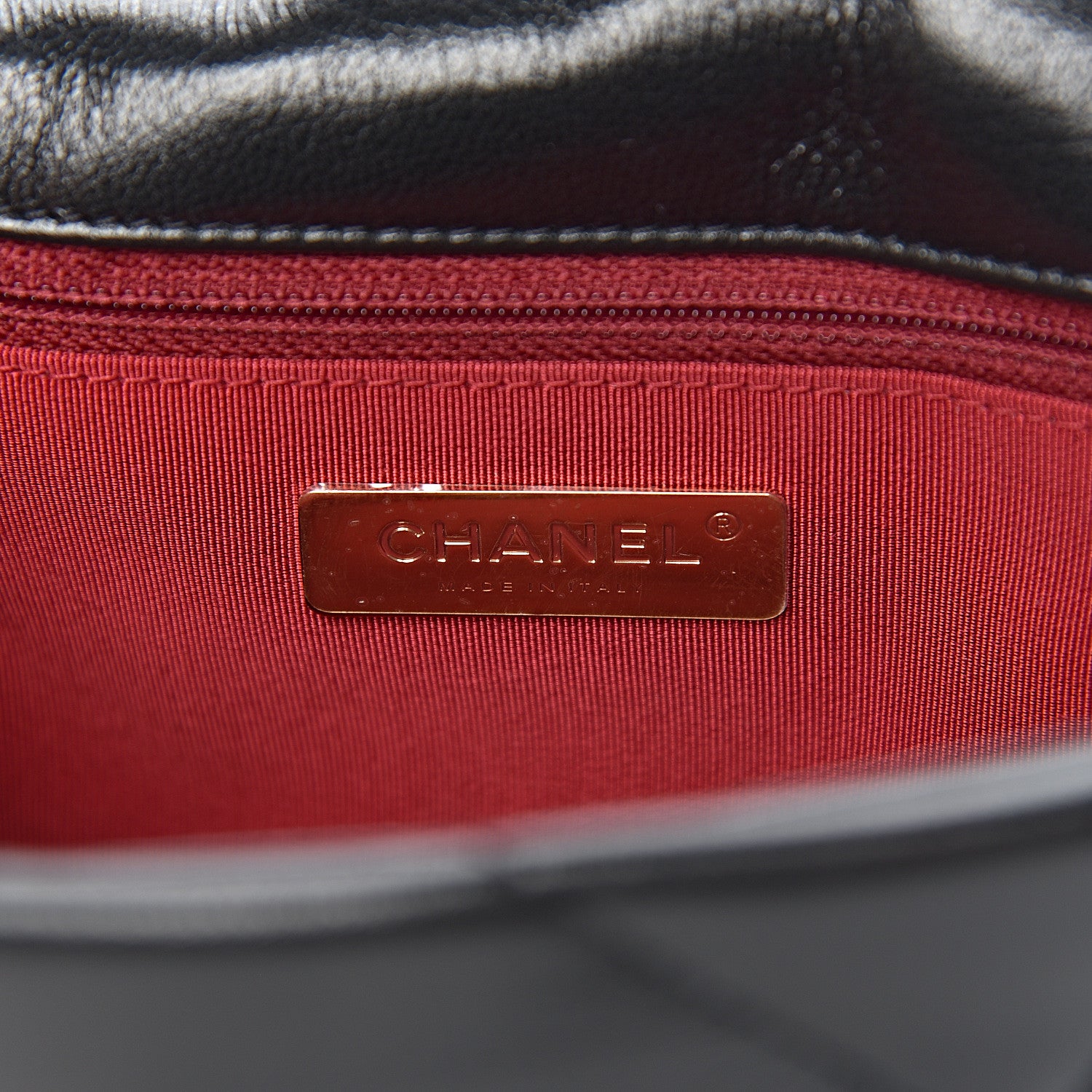 Chanel Lambskin Quilted Medium 19 Flap Black 6 of 11