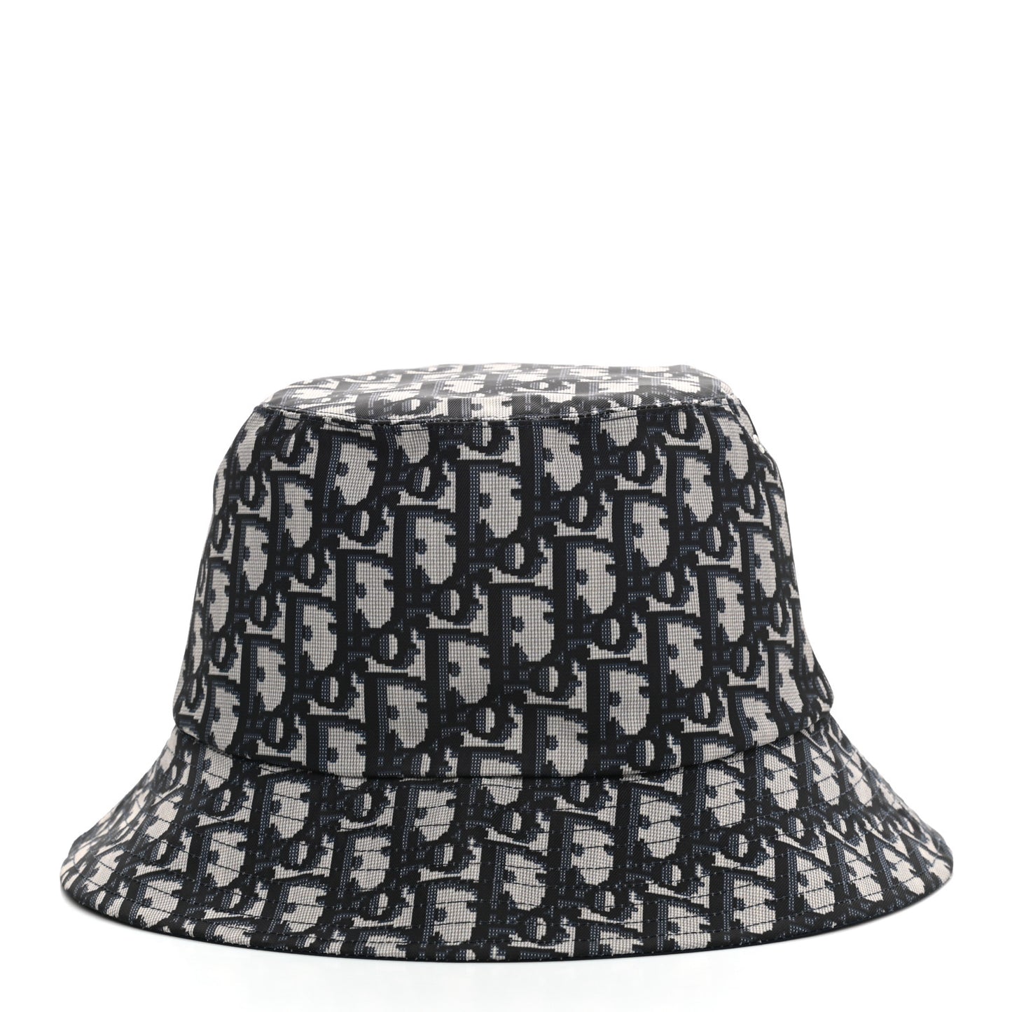Polyester Cotton Oblique Teddy-D Brim Bucket Hat 57 Black