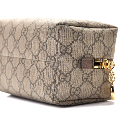 Gucci Soft GG Supreme Monogram Calfskin Medium Ophidia Cosmetic Case Beige Ebony New Acero 4 of 9