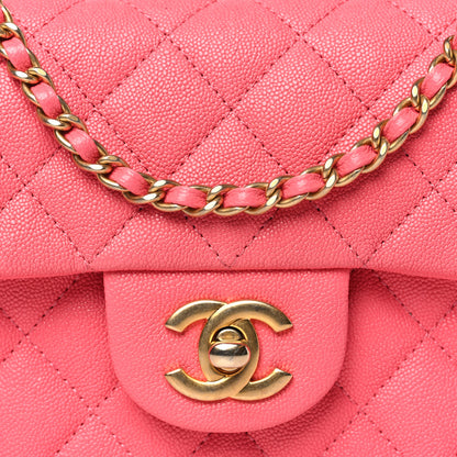 Chanel Caviar Quilted Mini Top Handle Rectangular Flap Pink 8 of 11