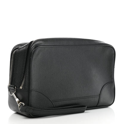 Louis Vuitton Taiga Pochette Marly Dragonee Black 3 of 10