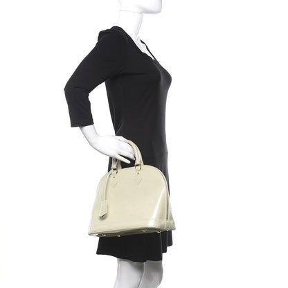 Louis Vuitton Vernis Alma PM Blanc Corail 2 of 9