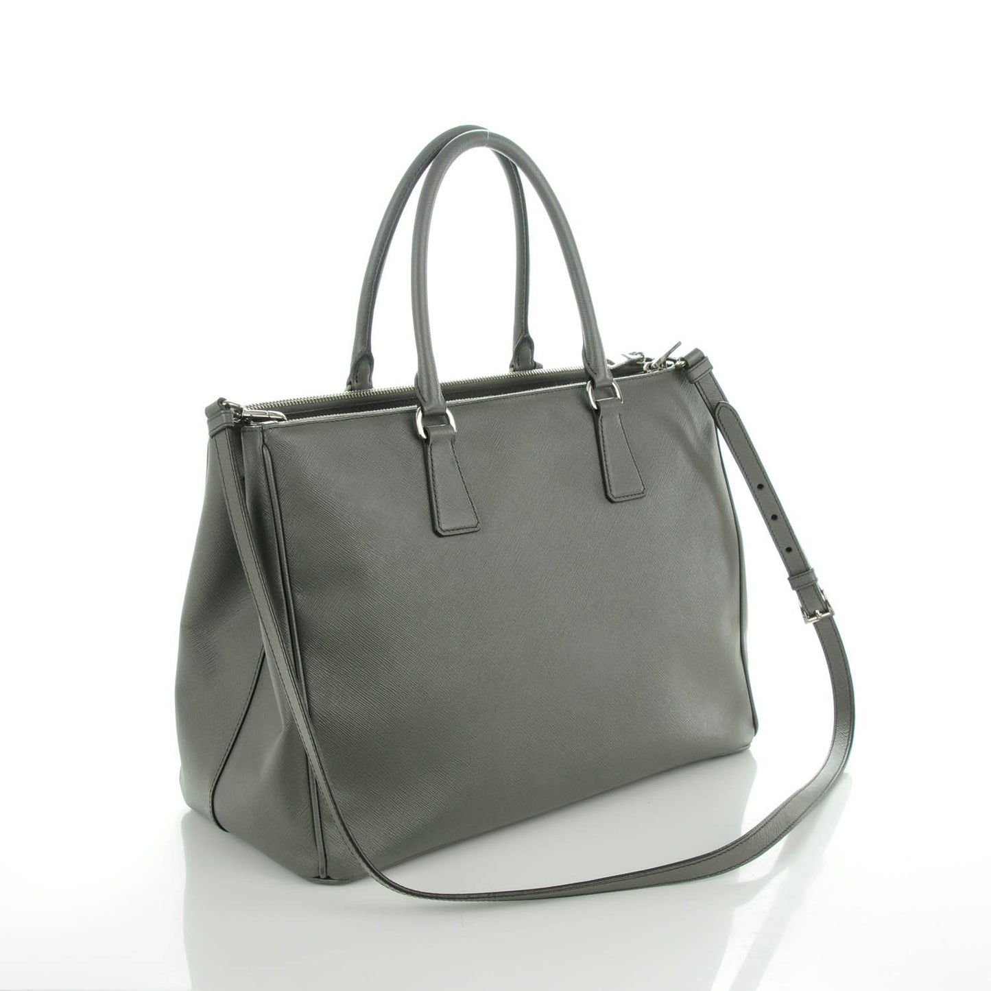 Saffiano Large Galleria Double Zip Tote Marmo