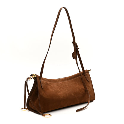Alaia Nubuck Medium Le Click East West Bag Umber 3 of 9