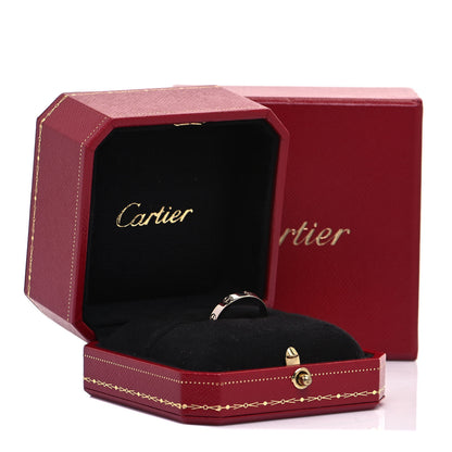 Cartier 18K White Gold 3.5mm LOVE Wedding Band Ring 54 6.75 6 of 6