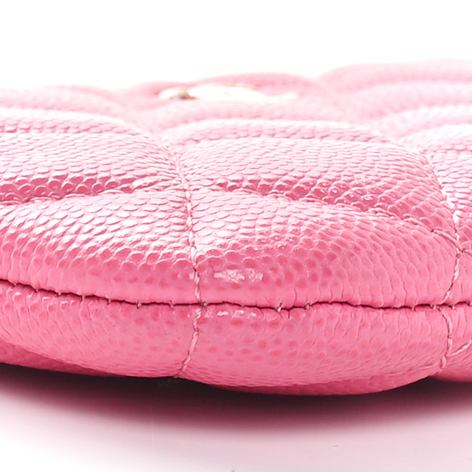 Chanel Caviar Quilted Small Cosmetic Case Pink 9 of 11
