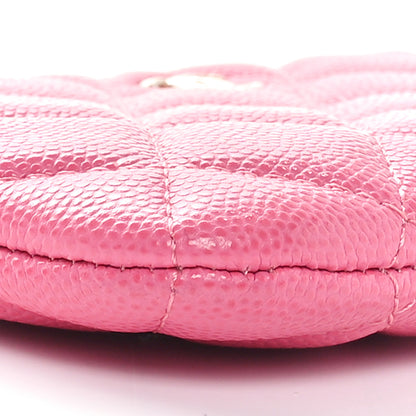 Chanel Caviar Quilted Small Cosmetic Case Pink 9 of 11