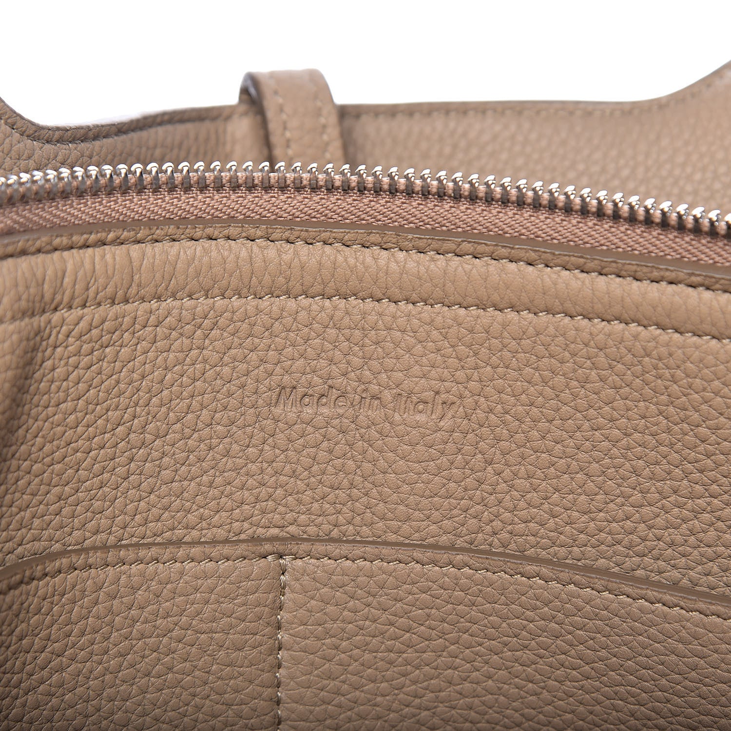 Celine Baby Grained Calfskin Medium Tri-Fold Bag Dune 6 of 9