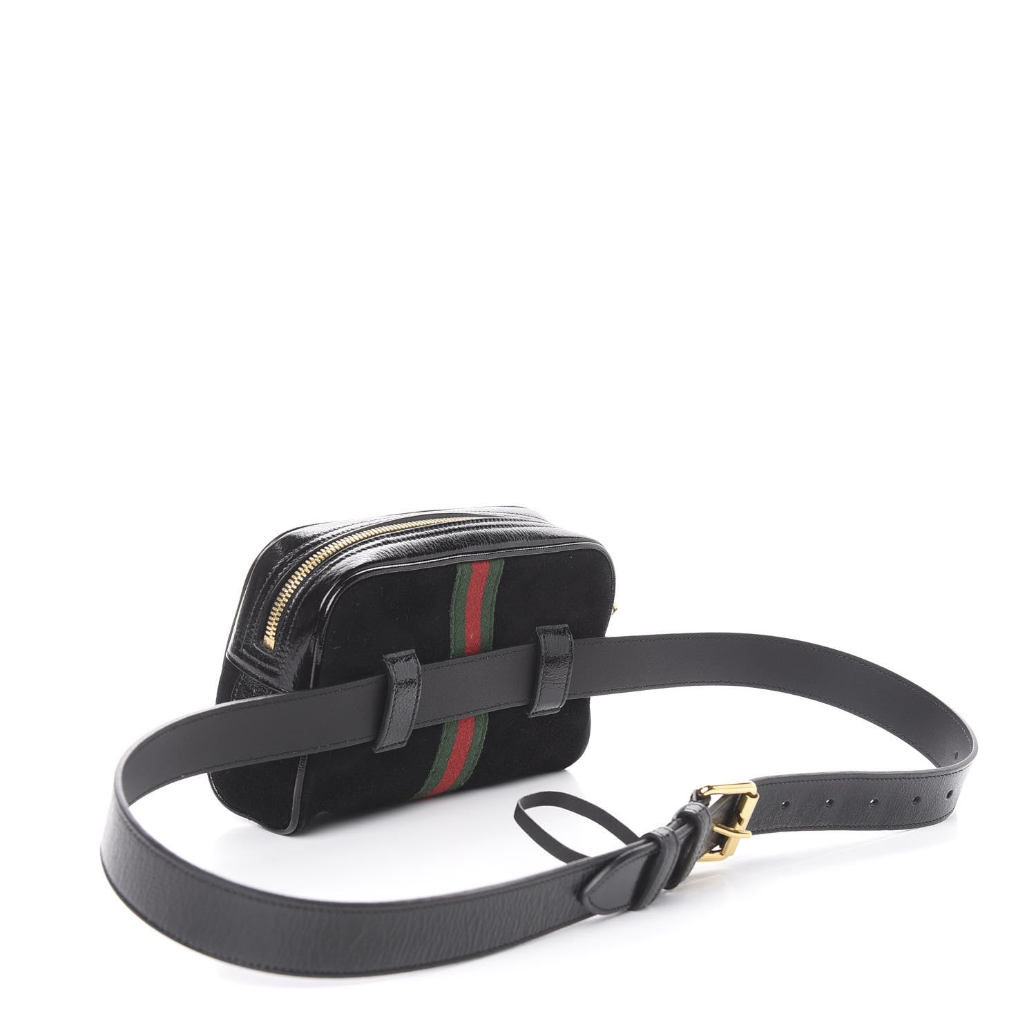 Gucci Suede Small Ophidia Belt Bag 95 38 Black 3 of 10