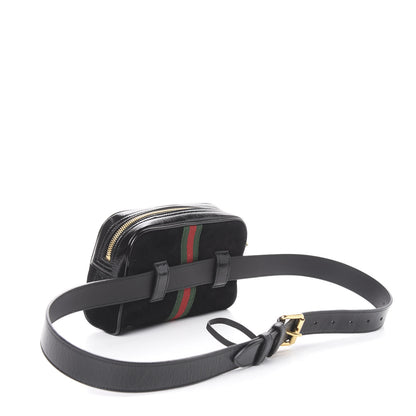 Gucci Suede Small Ophidia Belt Bag 95 38 Black 3 of 10