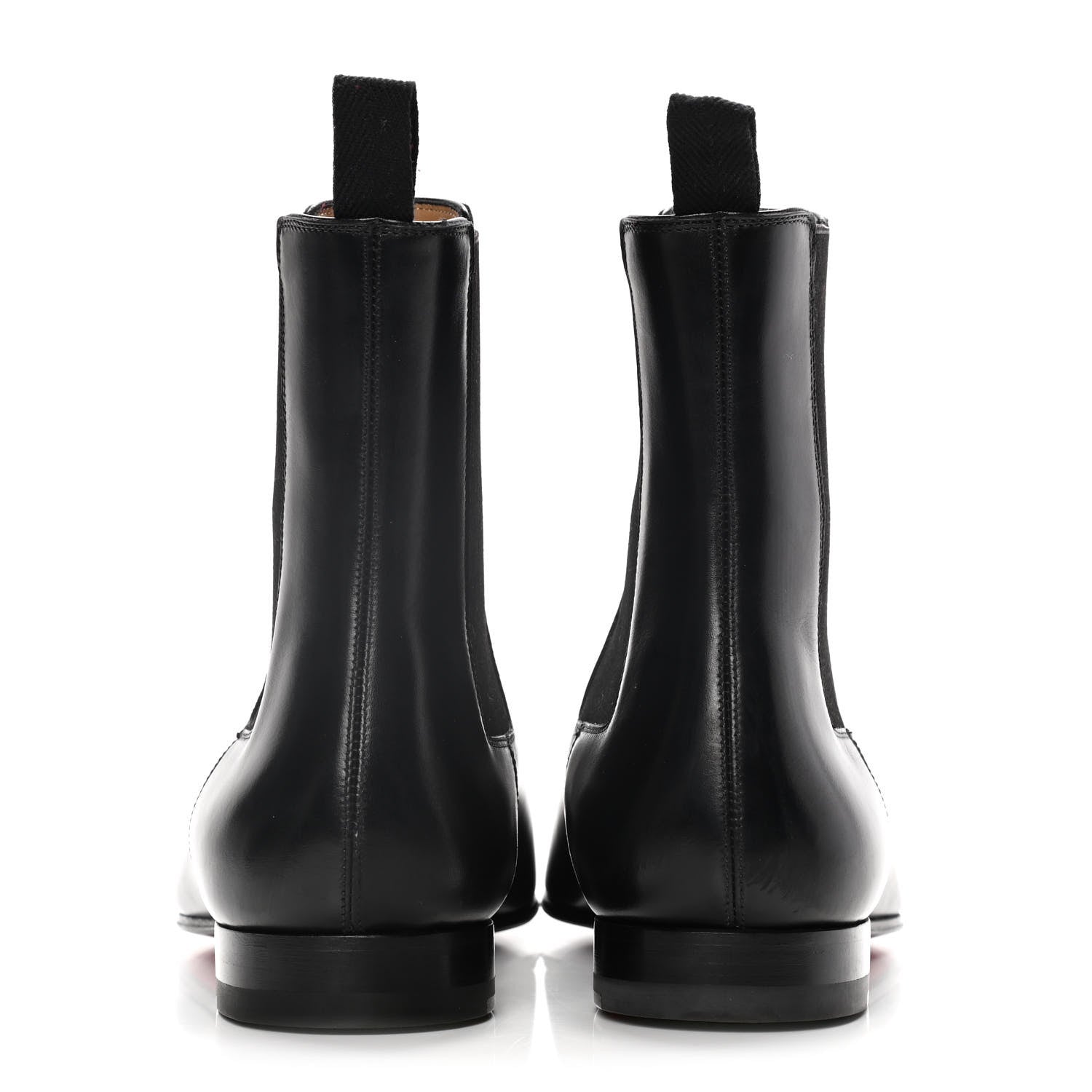 Christian Louboutin Calfskin Roadie Flat Chelsea Boots 40 Black 6 of 14