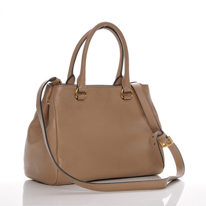 Prada Vitello Phenix Top Handle Bag Cammeo 3 of 7