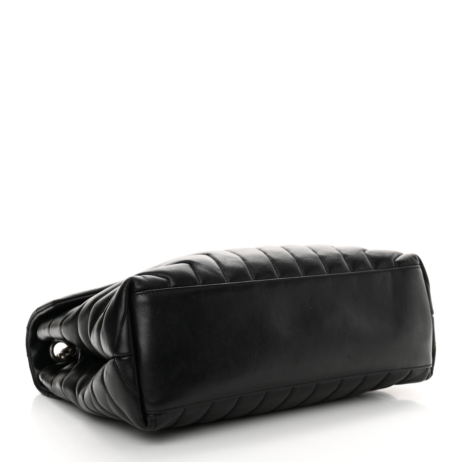 Saint Laurent Calfskin Y Quilted Monogram Medium Loulou Chain Satchel Black 4 of 16