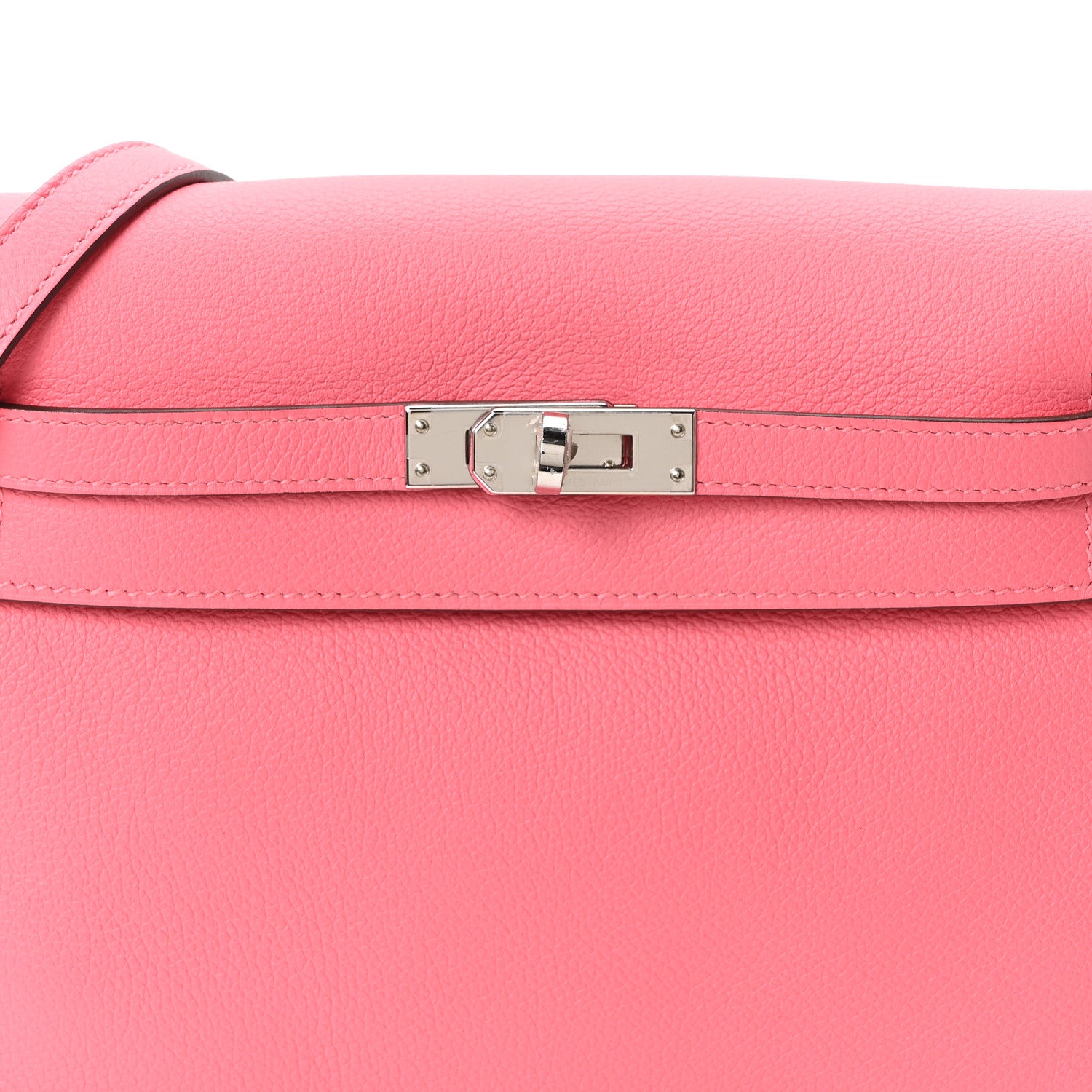 Hermes Evercolor Kelly Danse II Belt Bag Rose Azalee 6 of 9