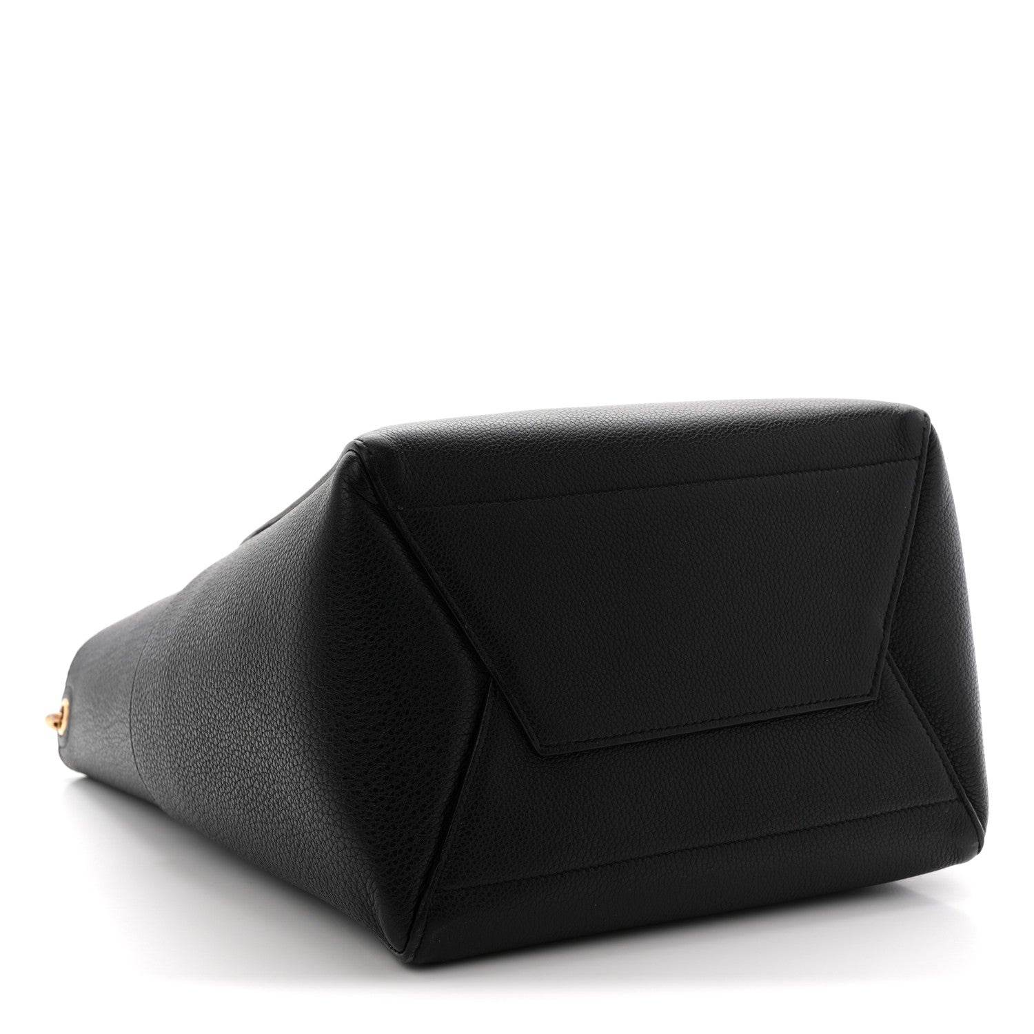 Celine Soft Grained Calfskin Sangle Bucket Bag Black 4 of 12