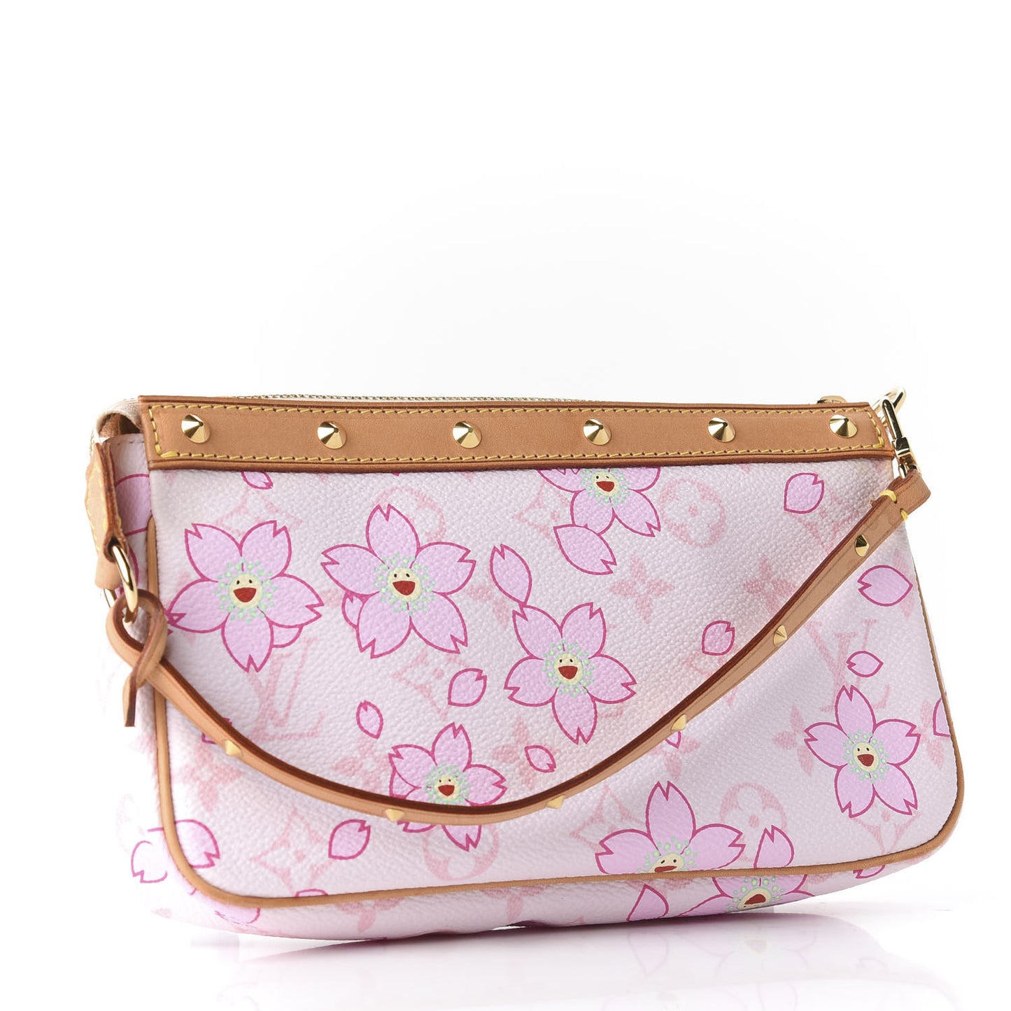 Monogram Cherry Blossom Pochette Accessories Pink