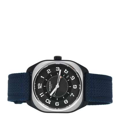Hermes DLC Coated Titanium Nylon 39mm H08 Automatic Watch Bleu Abysse 2 of 4