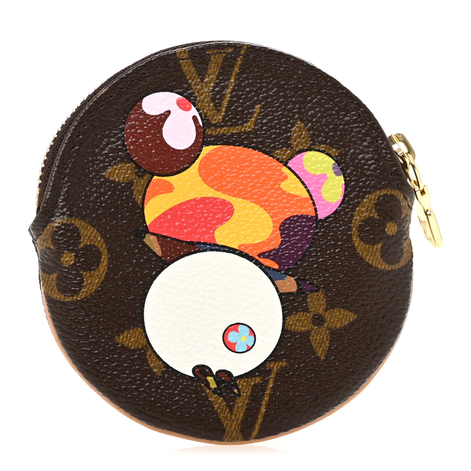 Louis Vuitton Monogram Panda Round Coin Purse 3 of 8