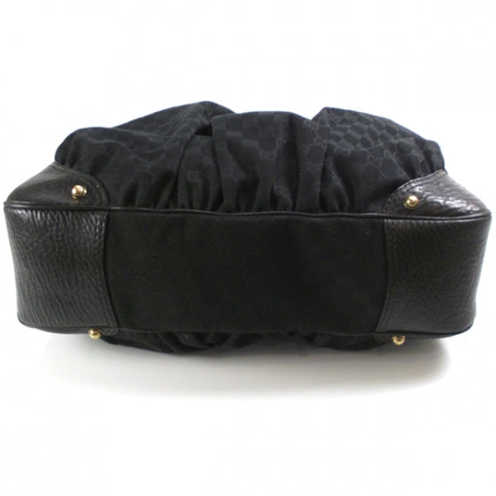 Monogram Large Jockey Hobo Black