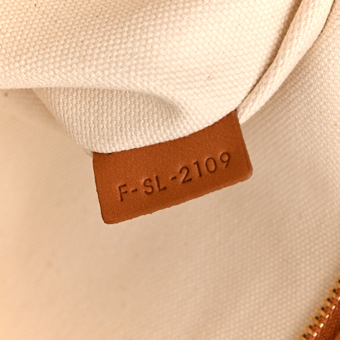 Canvas Calfskin Horizontal Cabas Natural Tan