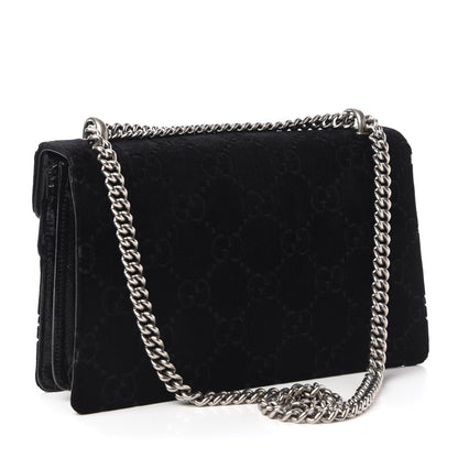 Gucci Velvet GG Monogram Small Dionysus Shoulder Bag Black 3 of 11