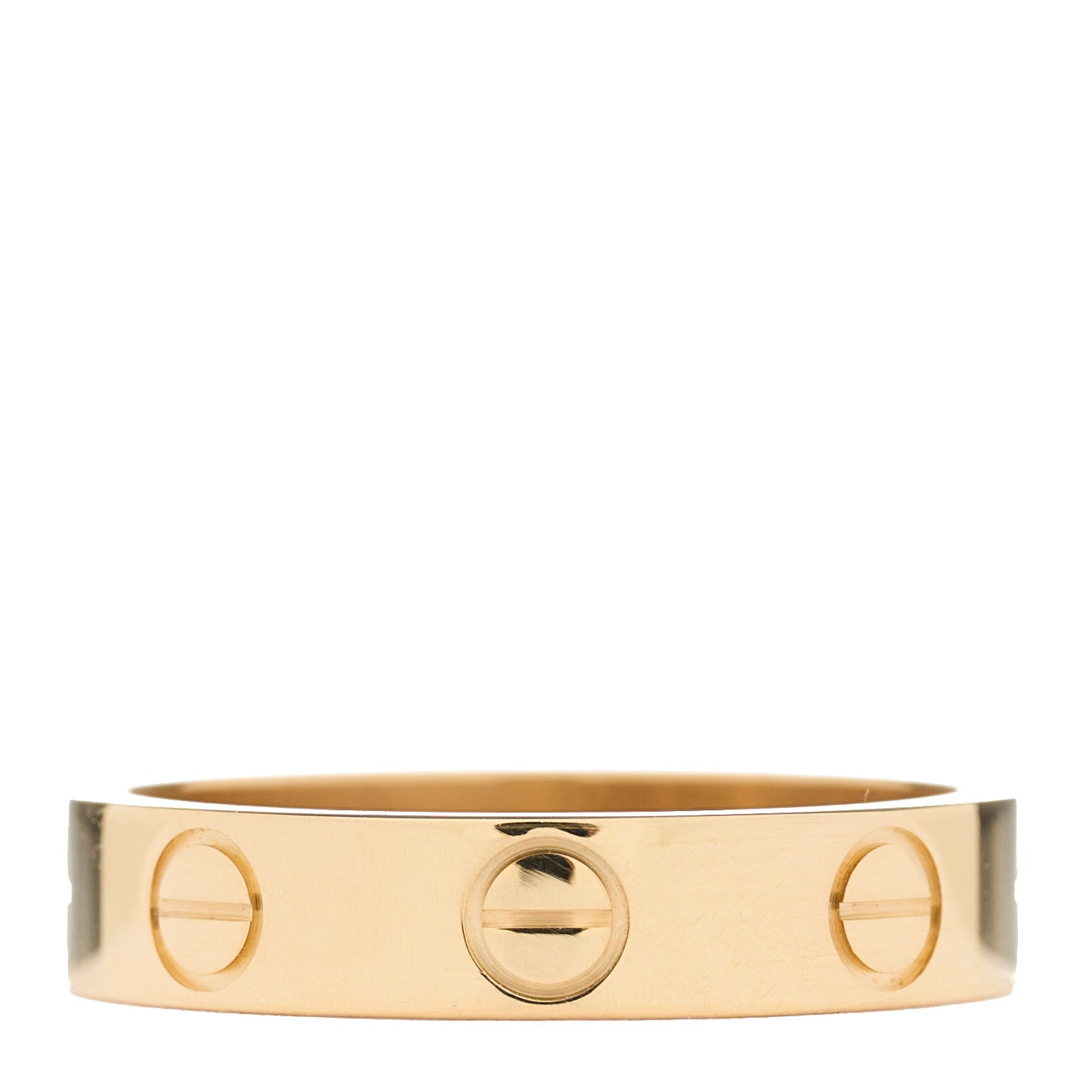 18K Yellow Gold 3.5mm LOVE Wedding Band Ring 47 4