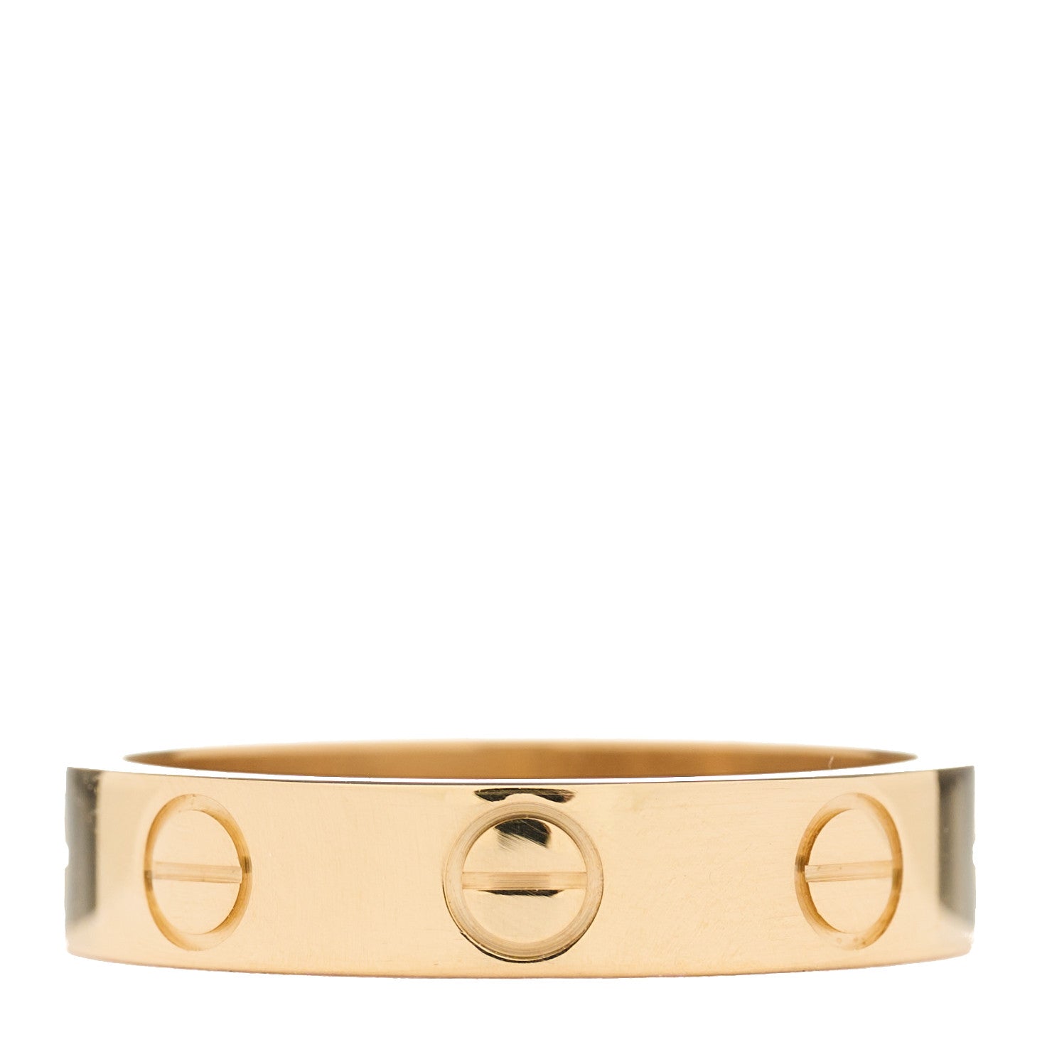 Cartier 18K Yellow Gold 3.5mm LOVE Wedding Band Ring 47 4 1 of 5