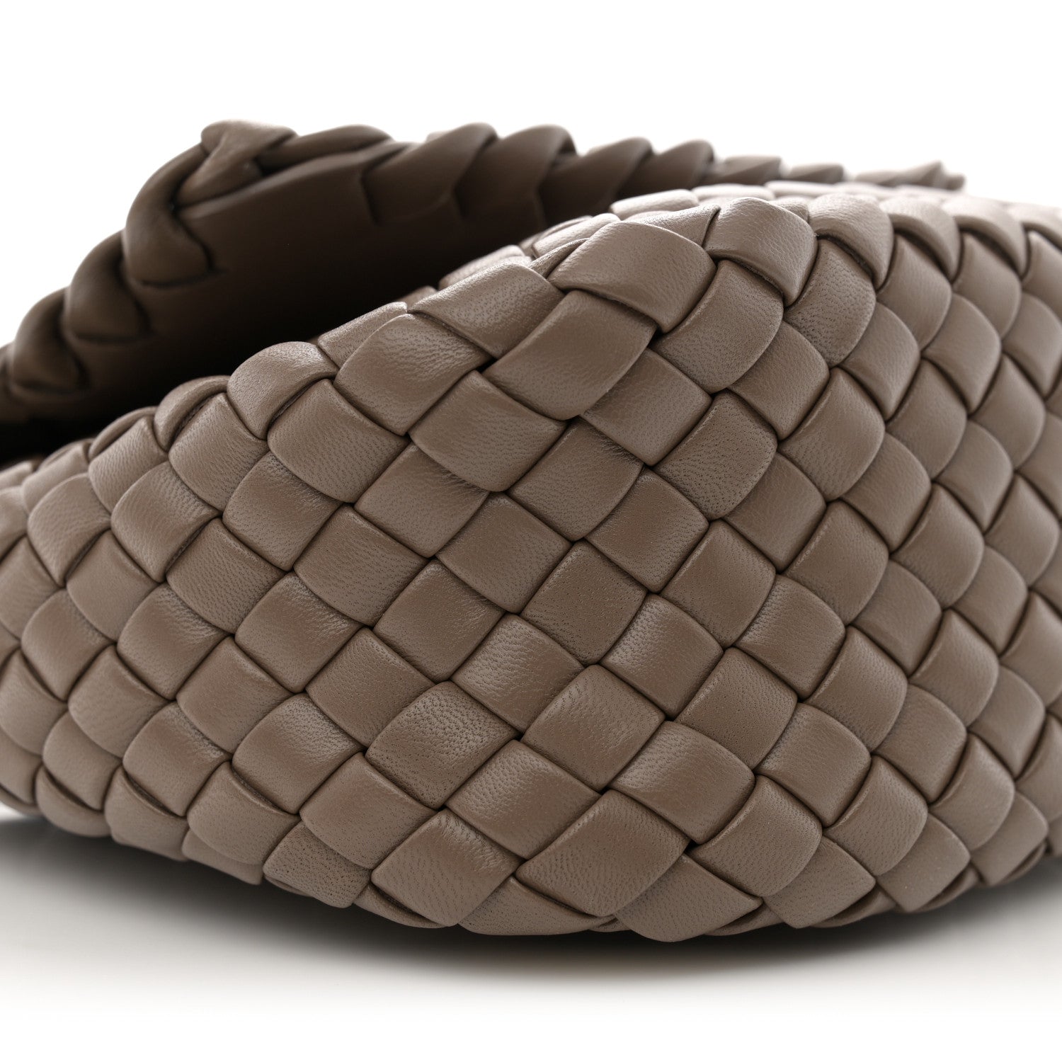 Bottega Veneta Nappa Intreccio Mini Cobble Shoulder Bag Taupe Grey 9 of 10