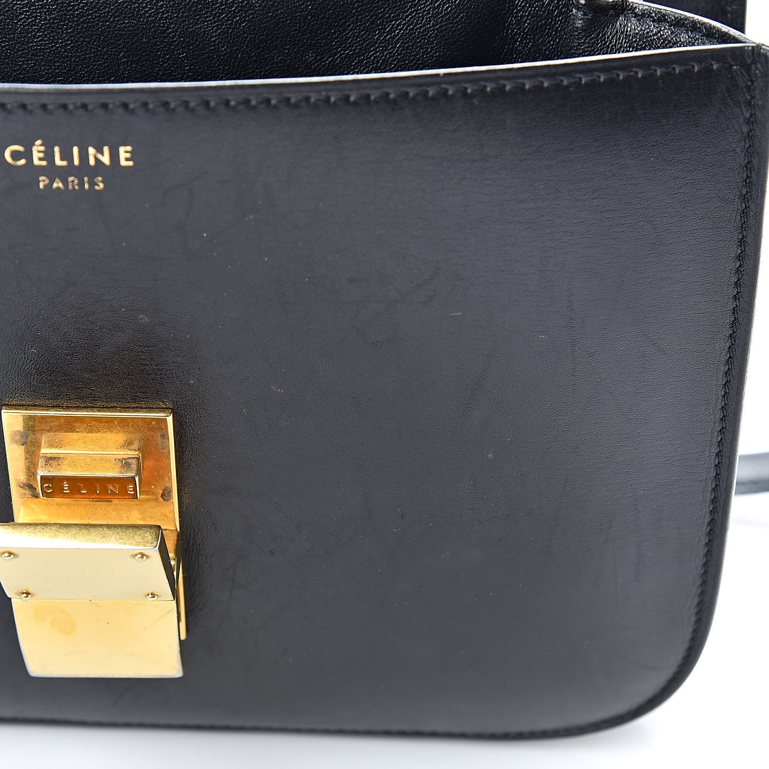 Celine Box Calfskin Medium Classic Box Flap Bag Black 20 of 23