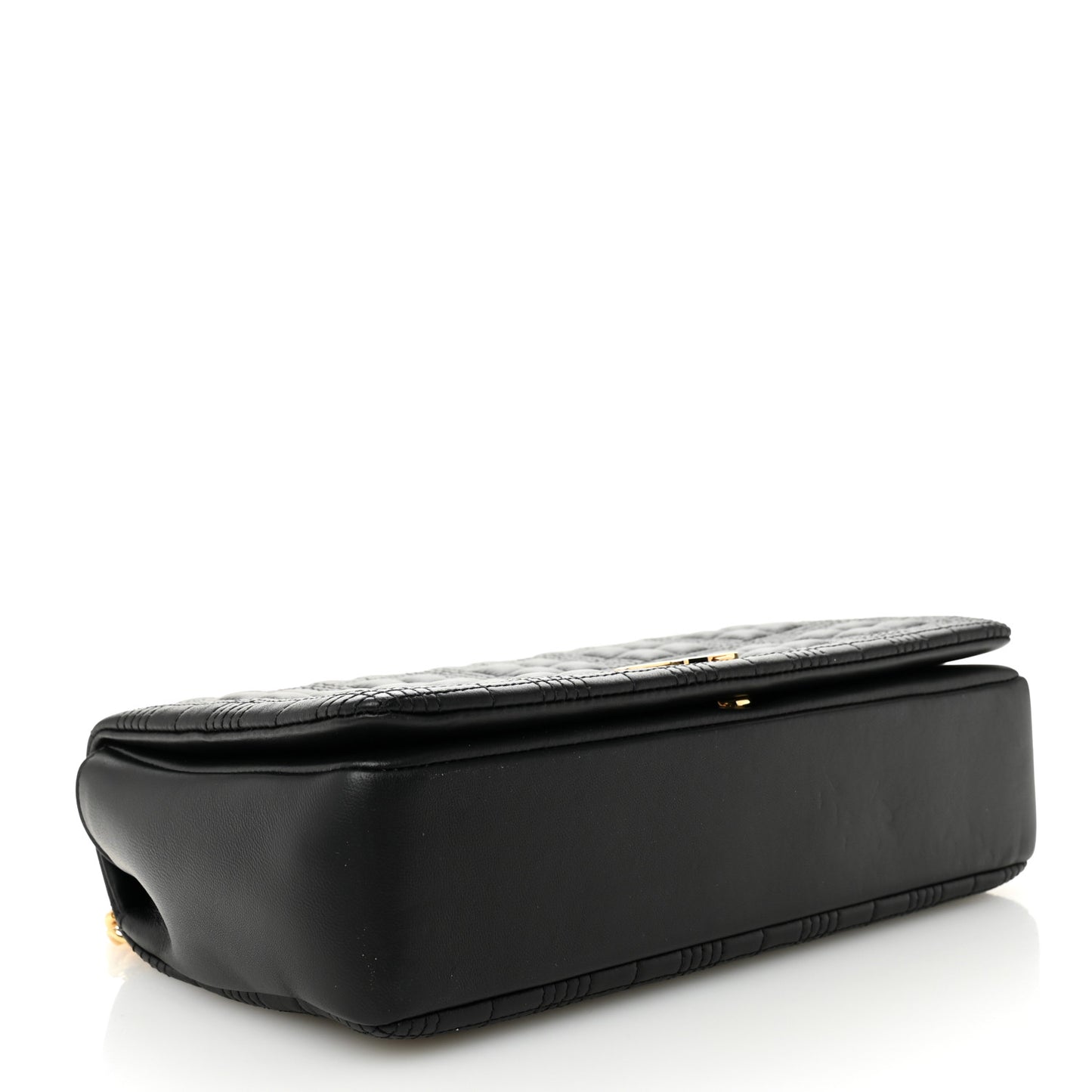 Lambskin Quilted Medium Lola Bag Black