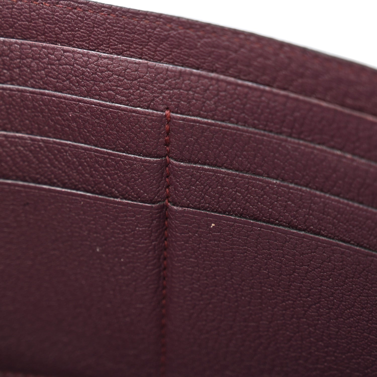 Hermes Chevre Mysore Kelly Longue Wallet Raisin 8 of 13