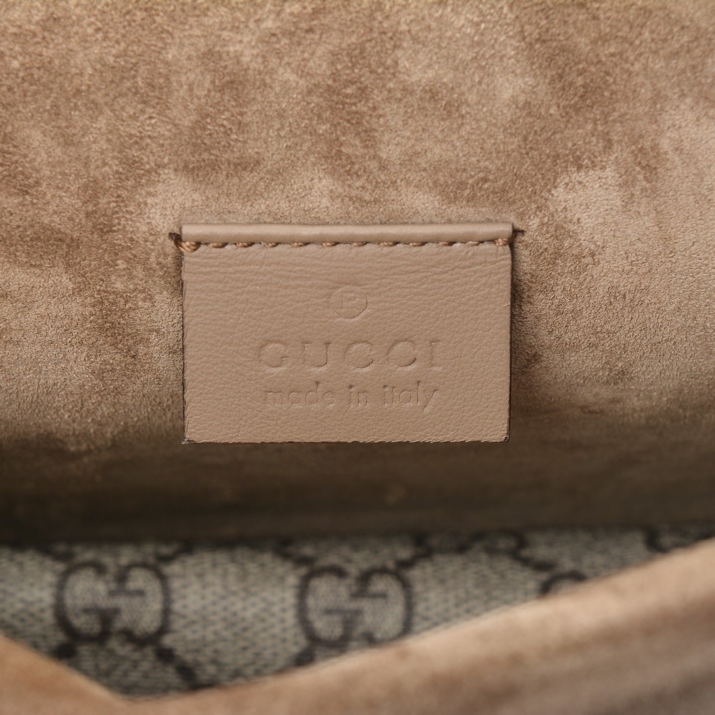 GG Supreme Monogram Mini Dionysus Shoulder Bag Taupe