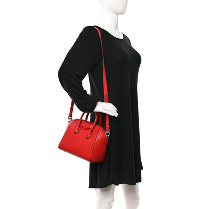 Givenchy Sugar Goatskin Mini Antigona Medium Red 2 of 11