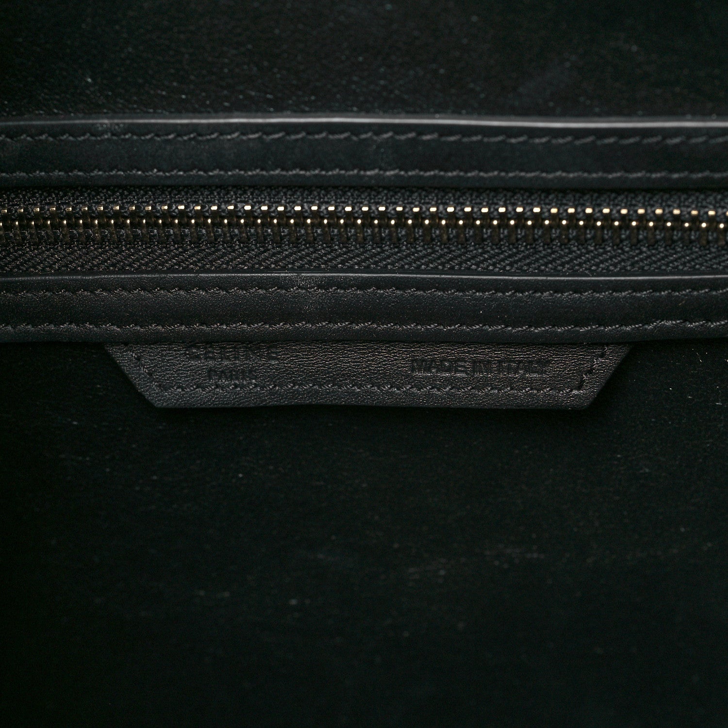 Celine Drummed Calfskin Micro Luggage Black 6 of 9