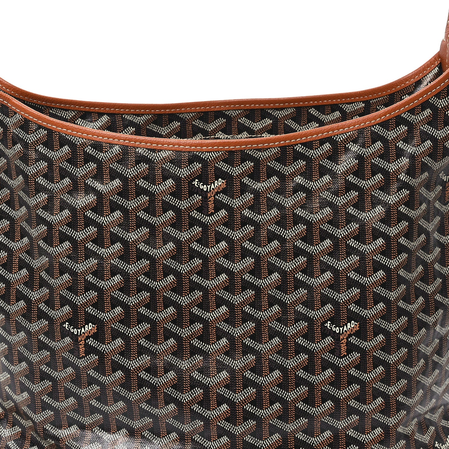 Goyardine Boheme Hobo Black Gold