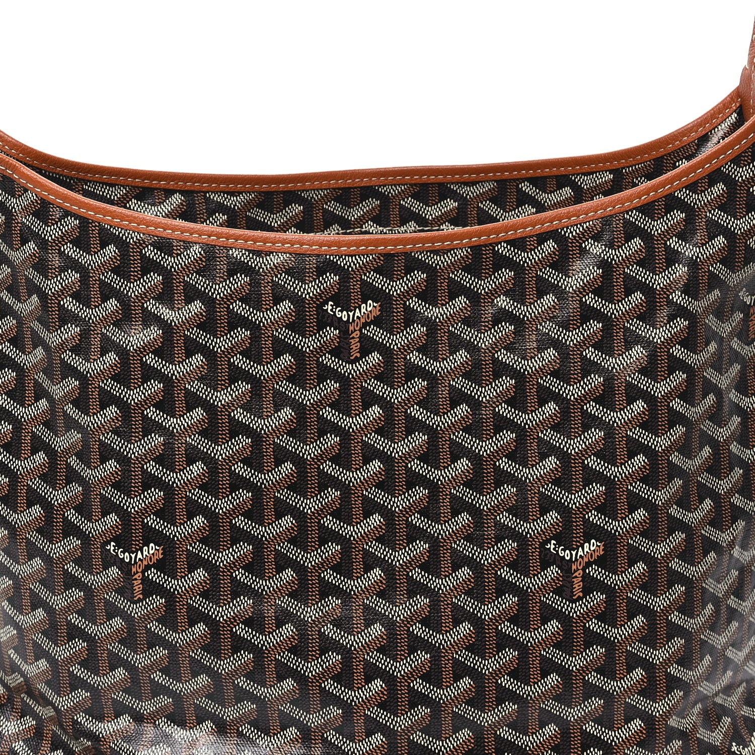 Goyard Goyardine Boheme Hobo Black Gold 8 of 10
