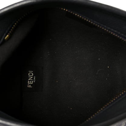 Fendi Chenille Vitello Santa Barbara FF Mini Roll Tote Navy 5 of 11
