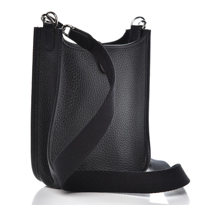 Hermes Taurillon Clemence Evelyne TPM Black 3 of 9