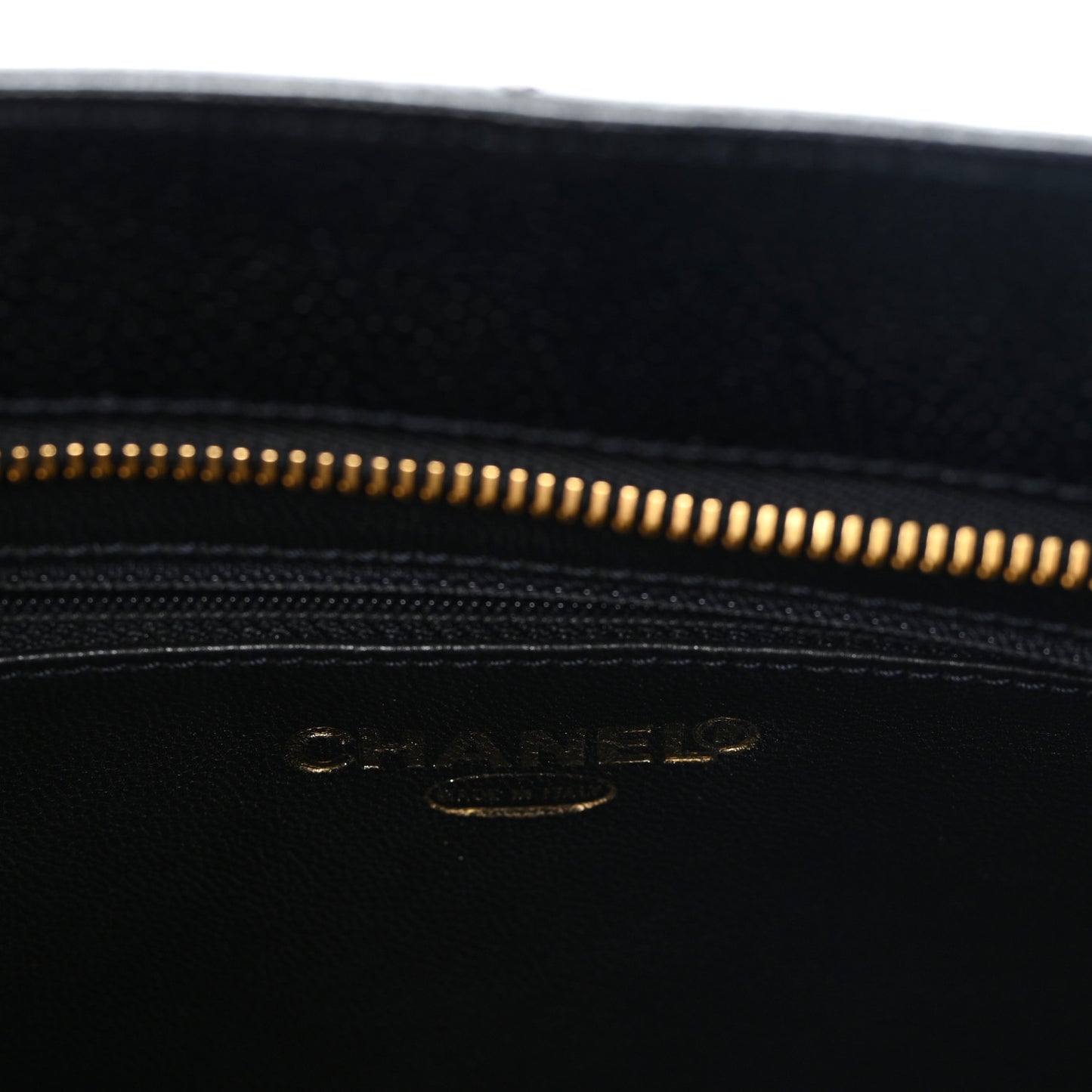 Caviar Quilted Medallion Tote Black