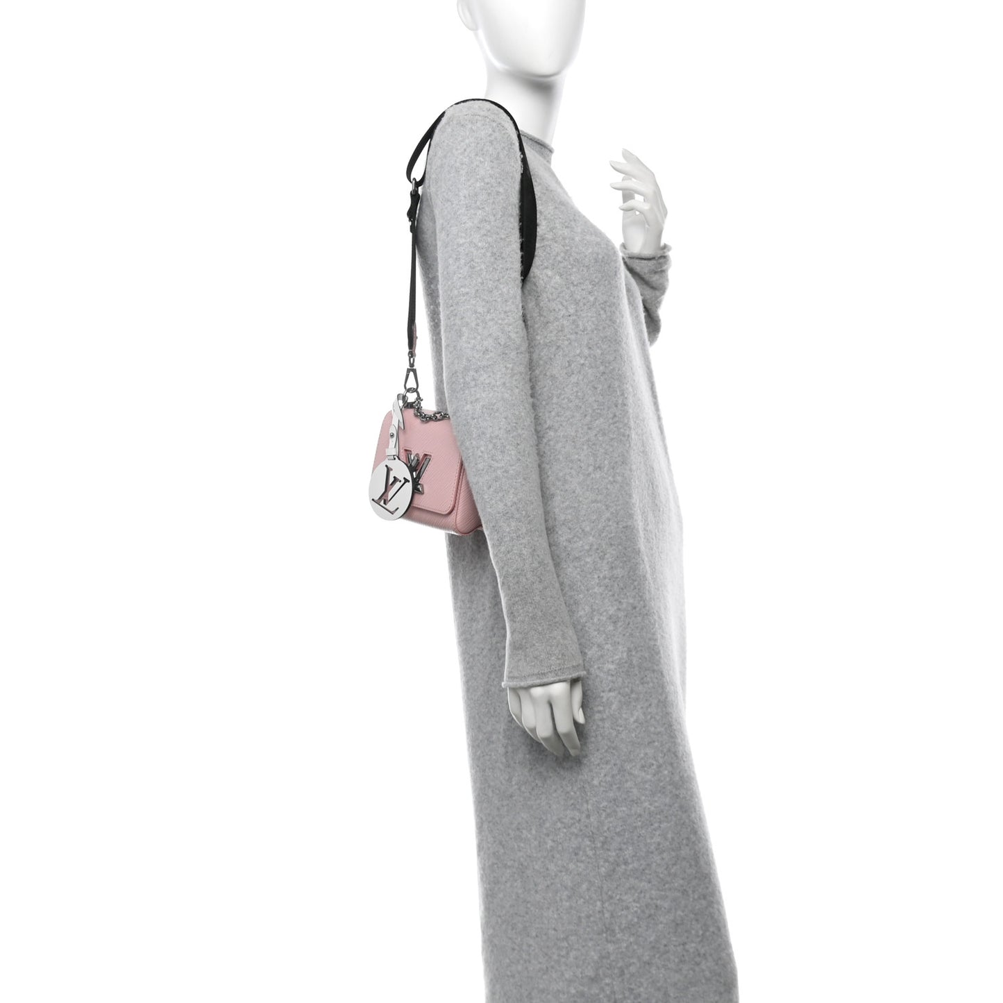 Epi Twist Shoulder Bag Mini Rose Ballerine