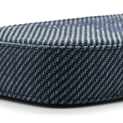 Chanel Lurex Straw Small Deauville Clutch With Chain Blue 13 of 13