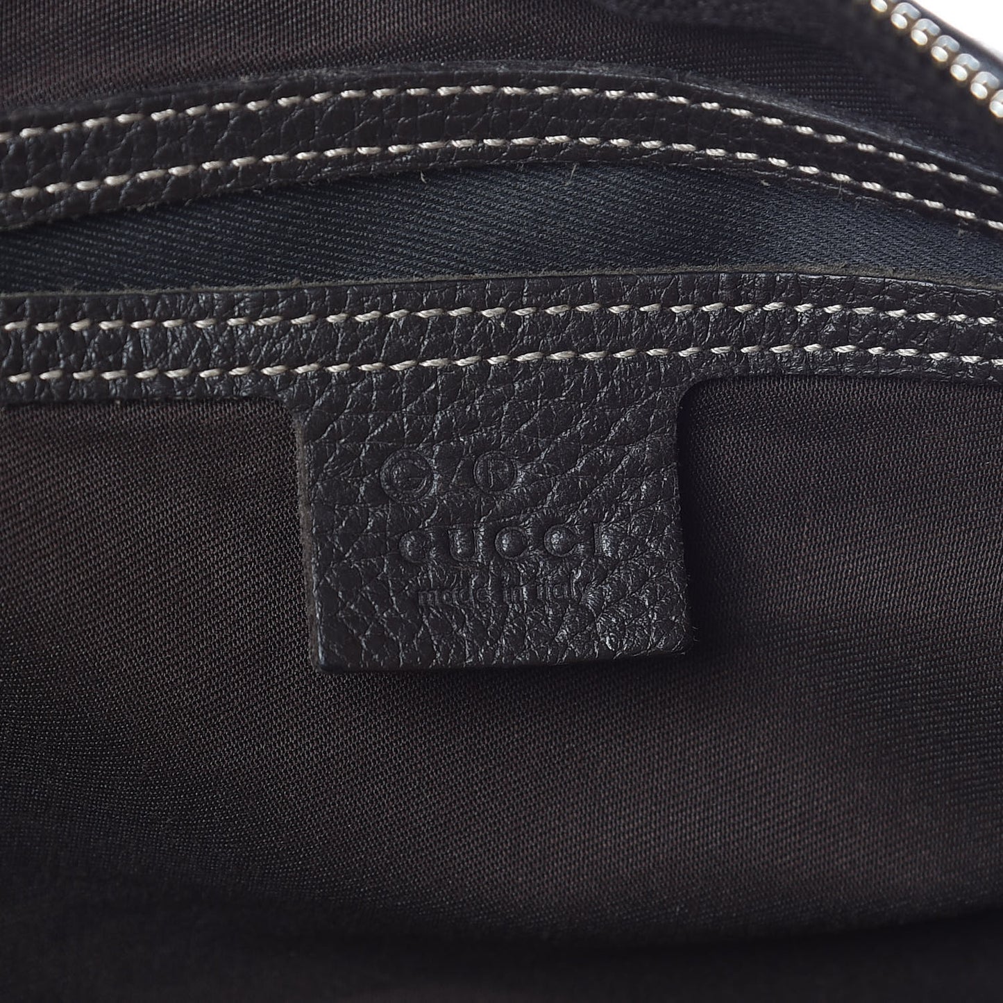Crystal Monogram Medium Joy Boston Dark Brown