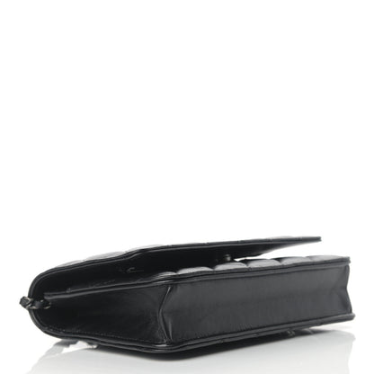 Chanel Lambskin Quilted Wallet On Chain WOC So Black 4 of 14