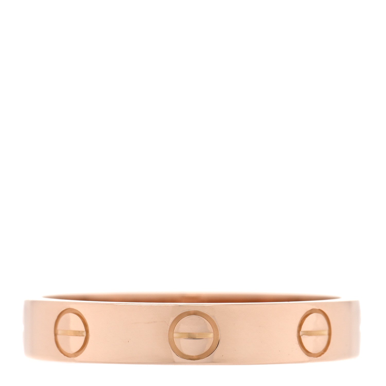 Cartier 18K Pink Gold 3.5mm LOVE Wedding Band Ring 56 7.5 3 of 4