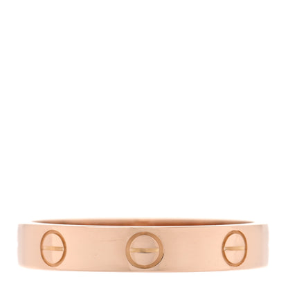 Cartier 18K Pink Gold 3.5mm LOVE Wedding Band Ring 56 7.5 3 of 4