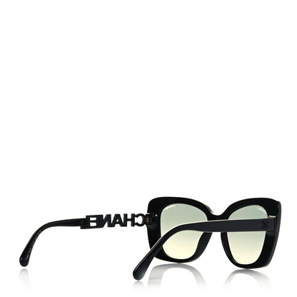 Chanel Acetate Strass Square Sunglasses 5422-B Black 3 of 8
