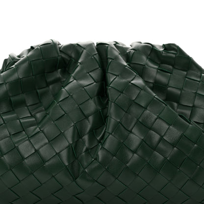 Bottega Veneta Nappa Maxi Intrecciato The Pouch Oversized Clutch Raintree 8 of 8
