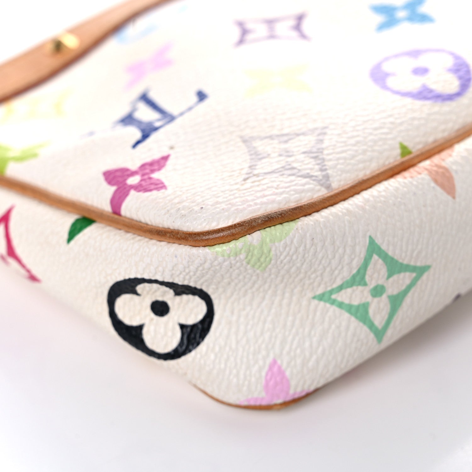 Louis Vuitton Monogram Multicolor Pochette Accessories White 10 of 23