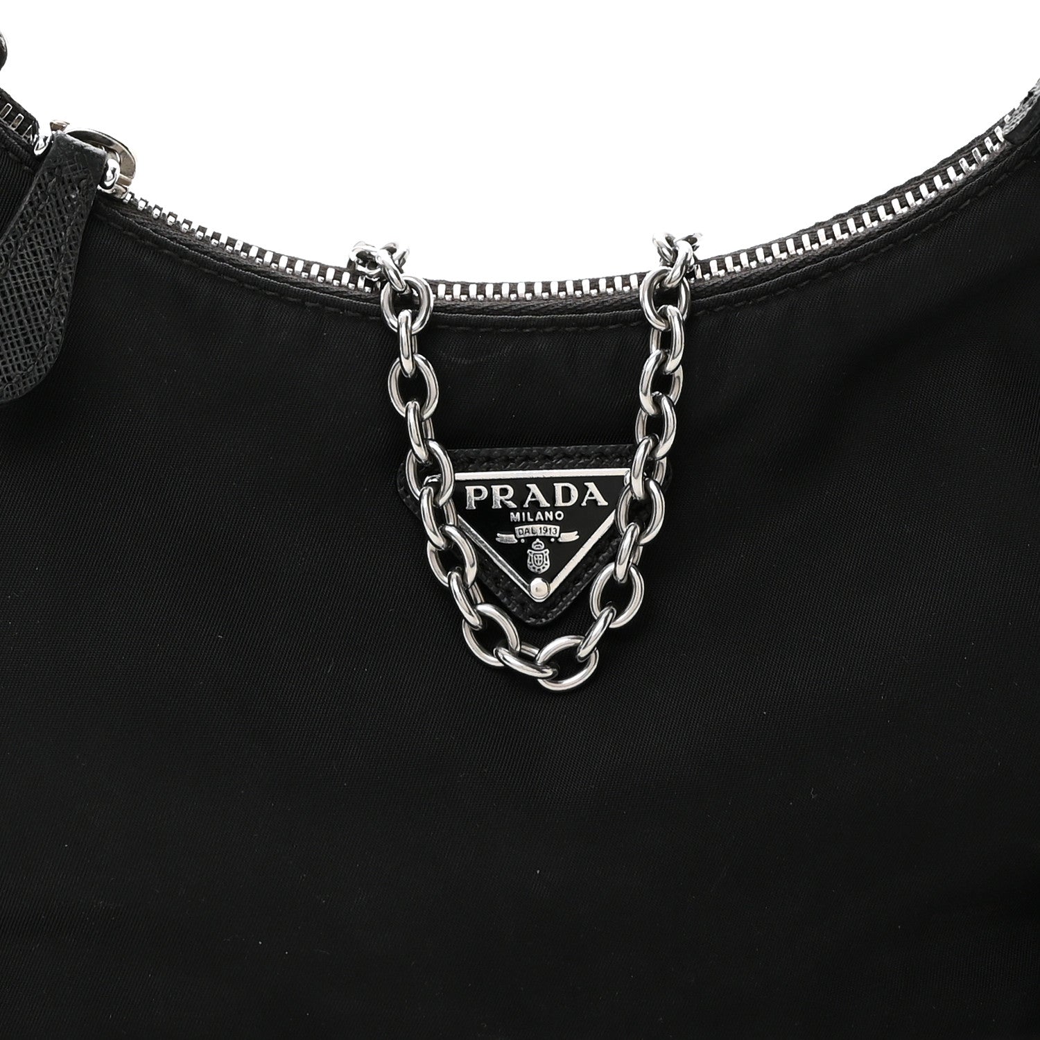 Prada Nylon Re-Edition 2005 Shoulder Bag Black 10 of 12